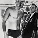 1956. december 12.Zádor Ervin, válogatott vízipólós véres arccal mászik ki a medencéből a Melbourne-i olimpián a szovjetekkel vívott döntőjében.