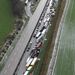 2012. január 20.
Tömeges karambol helyszíne látható légi felvételen amely a németországi Cloppenburg környékén történt. Az első rendőrségi beszámolók szerint több mint negyven jármű ütközött össze az A1-es autópályán.