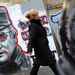 Ratko Mladicsot ábrázoló graffitik Belgrádban