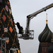 GUM-promoció óriásifával a moszkvai Vörös téren