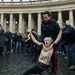 A melegek jogaiért tüntettek félmeztelenül a Femen ukrán nőjogi szervezet aktivistái 