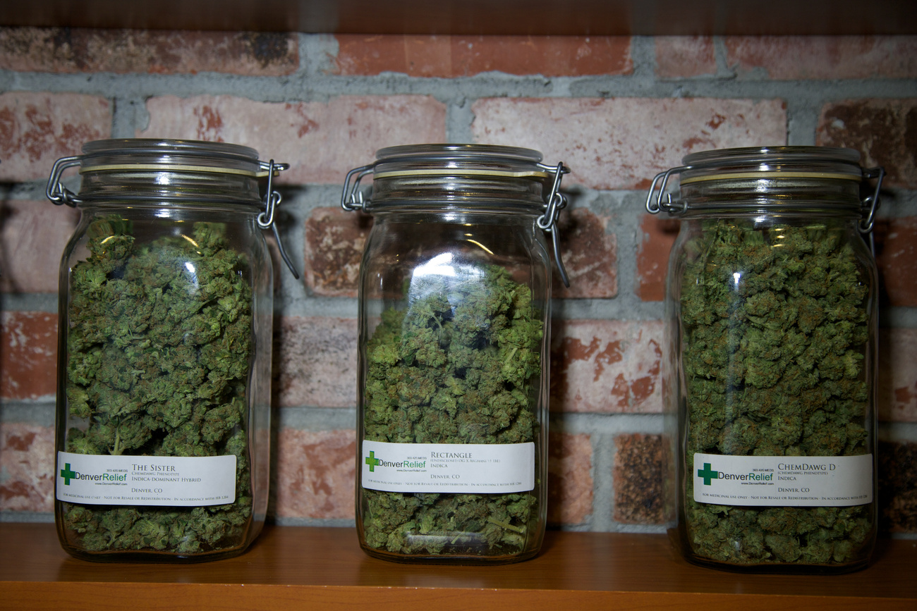 Egy az állam 350 orvosi marihuána boltja közül, melyekben januártól minden felnőtt vásárolhat