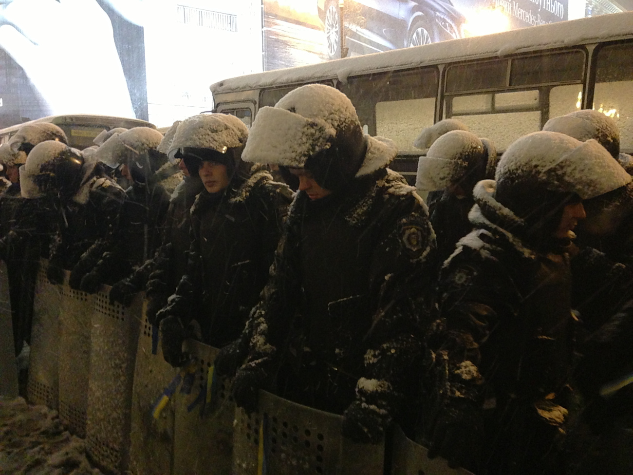 Aranyra lefújt vécé a Majdan téren