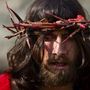Egy amatőr színész Jézus szerepében egy csehországi passiójátékon.