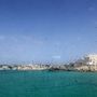 Lampedusa egy beérkező hajóról nézve