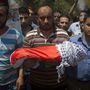 A halott palesztin fiú nyilvános temetése