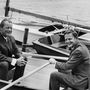 Palme és Willy Brand, német kancellár csónakázik 1971 augusztusában.
