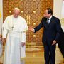 Abdel Fattah al-Sisi egyiptomi elnök és Ferenc pápa Kairóban