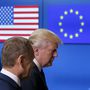 Donald Trump és Donald Tusk megbeszélése Brüsszelben