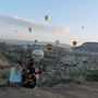 Hőlégballonokat nézett Törökországban