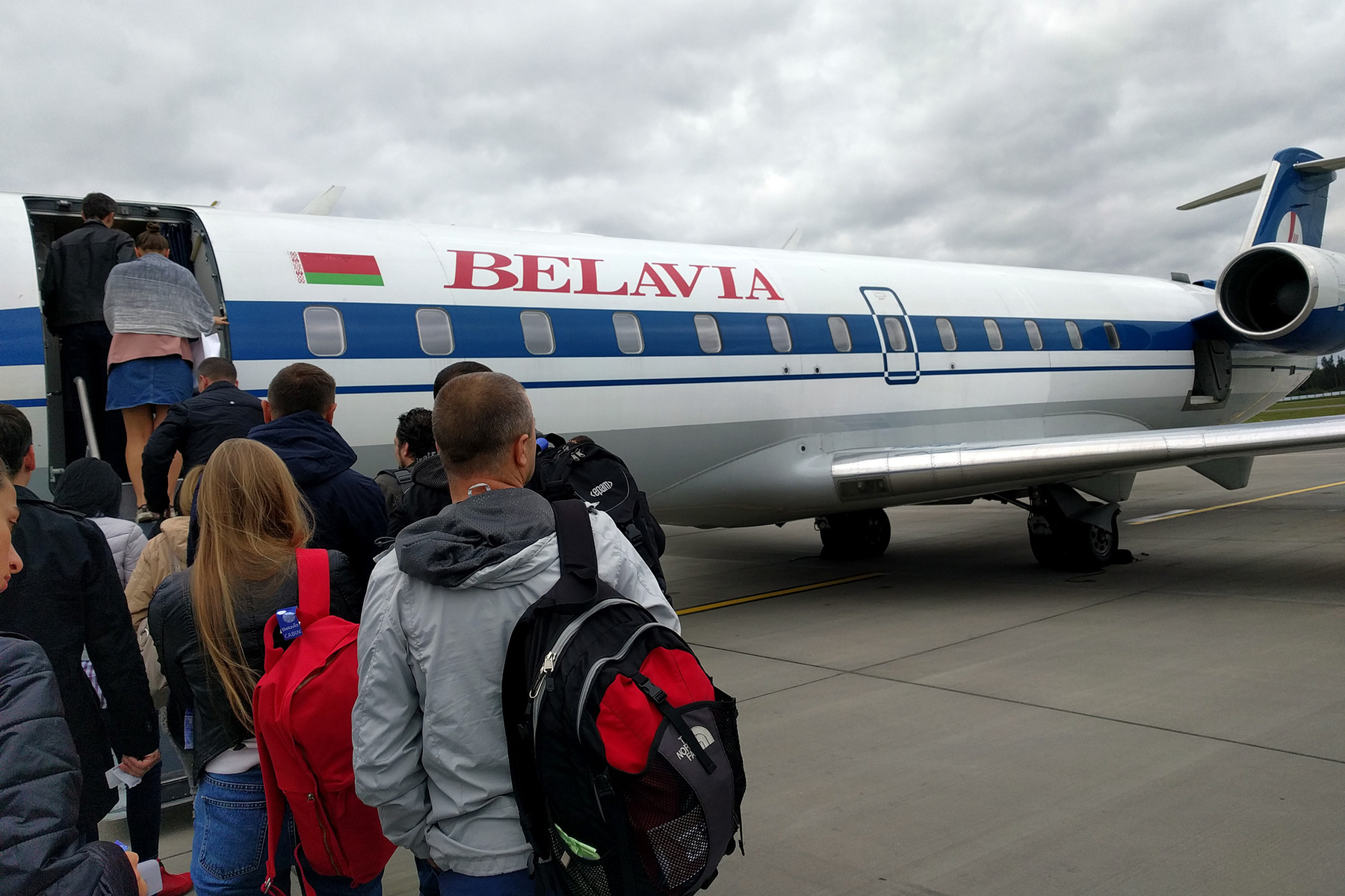 A fehérorosz légitársaság gépe