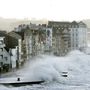 A dél-franciaországi Wimereux-ban is hatalmas hullámokat korbácsolt a vihar.