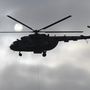 Katonai helikopter az égen Zsitomirban