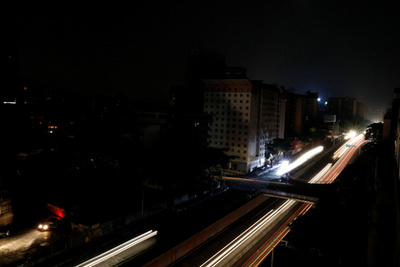 Caracas esti fényei 2019. március 9-én