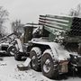 Az orosz hadsereg megsemmisült harci járművei Harkivban 2022. február 25-én