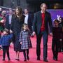 Vilmos herceg , Katalin hercegné a gyerekekkel György herceggel, Sarolta hercegnővel és Lajos herceggel 2020. december 11-én
