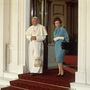 II. Erzsébet királynő és II. János Pál pápa 1982. május 28-án