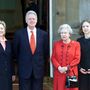 Hillary Clinton,  Bill Clinton, lánya Chelsea és II. Erzsébet királynő a londoni Buckingham-palotában 2000. december 14-én