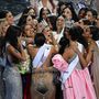 A 2023-as Miss Venezuela Ileana Marquez Amazonas államból ünnepel, miután megkoronázták a Miss Venezuela szépségversenyen Caracasban 2023. december 7-én