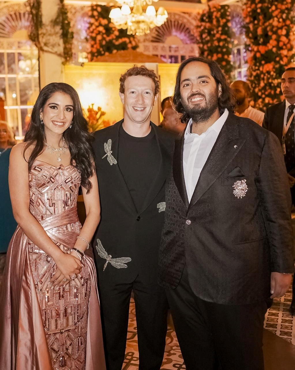 Mark Zuckerberg, Paula Hurd és Bill Gates 