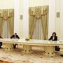 Vlagyimir Putyin orosz elnök és Orbán Viktor miniszterelnök tárgyalása Moszkvában 2022. február 1-jén