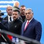 Volodimir Zelenszkij ukrán elnök és Orbán Viktor magyar miniszterelnök