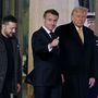 Volodimir Zelenszkij, Emmanuel Macron és Donald Trump
