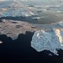 Egy falu Grönland nyugati partjainál 2025. február 7-én