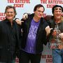 Kurt Russell, Quentin Tarantino és Michael Madsen az Aljas Nyolcas című film premierjén 2016. január 28-án