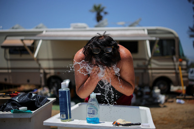 Marialyce Pederson birtoka Altadena, Kaliforniában, az Amerikai Egyesült Államokban 2025. július 1-jén