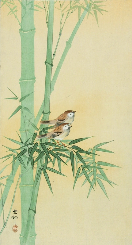 Kóno Bairei: madár-virág kompozíciók