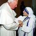 Teréz anyával 1997. május 20-án a Vatikánban