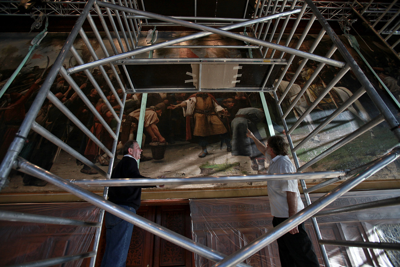 A Honfoglalás leemelésének munkáját  a Munkácsy Alapítvány támogatta.