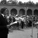  1979. június 28. Somlyó István költő búcsú beszédet mond az írótársak nevében Örkény István temetésén. 