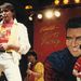  1985. január 9. Elvis Presley születésének ötvenedik évfordulóján emlékkoncertet rendeztek január 7-én Budapesten a Nemzeti Sportcsarnokban. A képen: Komár László a hangversenyen.