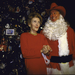 Télapóként Nancy Reagennel 1985-ben a Fehér Ház karácsonyfája előtt