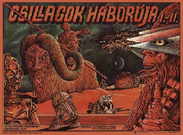 A Jedi visszatér (1983) – Helényi Tibor kultikus plakátja 1984-ből