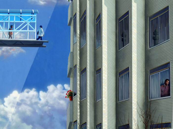 A Blue Sky Painters csapata, ők készítették a csodás festményeket.