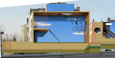 A Blue Sky Painters csapata, ők készítették a csodás festményeket.