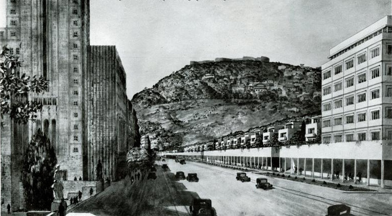 A mai Király utca és a Károly körút sarkán álló Orczy-házat 1936-ban ugyan lebontották, de sosem épült meg a helyén ez a patinás felhőkarcoló. Helyette megkaptuk a Madách sugárút bejáratának szánt, boltíves Madách-házakat (Gregersen Hugó látványterve, 1928)