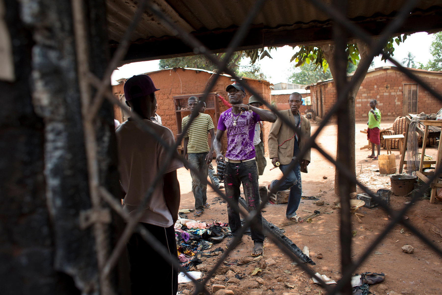 Utcai összecsapás helyszíne Banguiban.