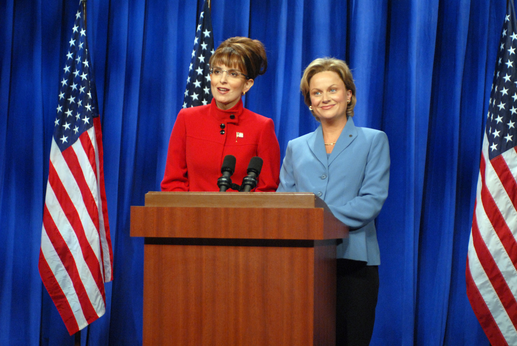 Az SNL jelenlegi szereplőgárdájának egyik legtehetségesebb tagja Kate McKinnon. Ezen a képen éppen Justin Biebert parodizálja a 39. évad 2014 január 18-án sugárzott epizódjában.