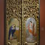 A királyi ajtó Angyali üdvözletet ábrázoló festménypárja.