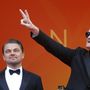 Tarantino (jobbra) és DiCaprio