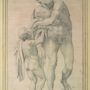 Daniele da Volterra: Aeneas egy kisfiúval. A gondosan kidolgozott rajz Michelangelo hevenyészett skicce nyomán készült.