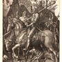 Albrecht Dürer: A lovag, a halál és az ördög, 1513, rézmetszet