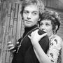 Psota Irén Maxine Faulk és Balázsovits Lajos Lawrence Shannon szerepében Tennessee Williams Az iguana éjszakája című drámájának próbáján 1972-ben