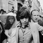 Mick és Bianca Jagger az esküvőjük után 1971. május 14-én