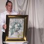 Rippl-Rónai József Neuilyi virágok című, 28 millió forintért elárverezett festménye a Kieselbach Galéria és Aukciósház téli aukcióján a Marriott Hotelben 2023. december 17-én