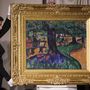 Czóbel Béla Parkrészlet című, 170 millió forintért elárverezett festménye a Kieselbach Galéria és Aukciósház téli aukcióján a Marriott Hotelben 2023. december 17-én
